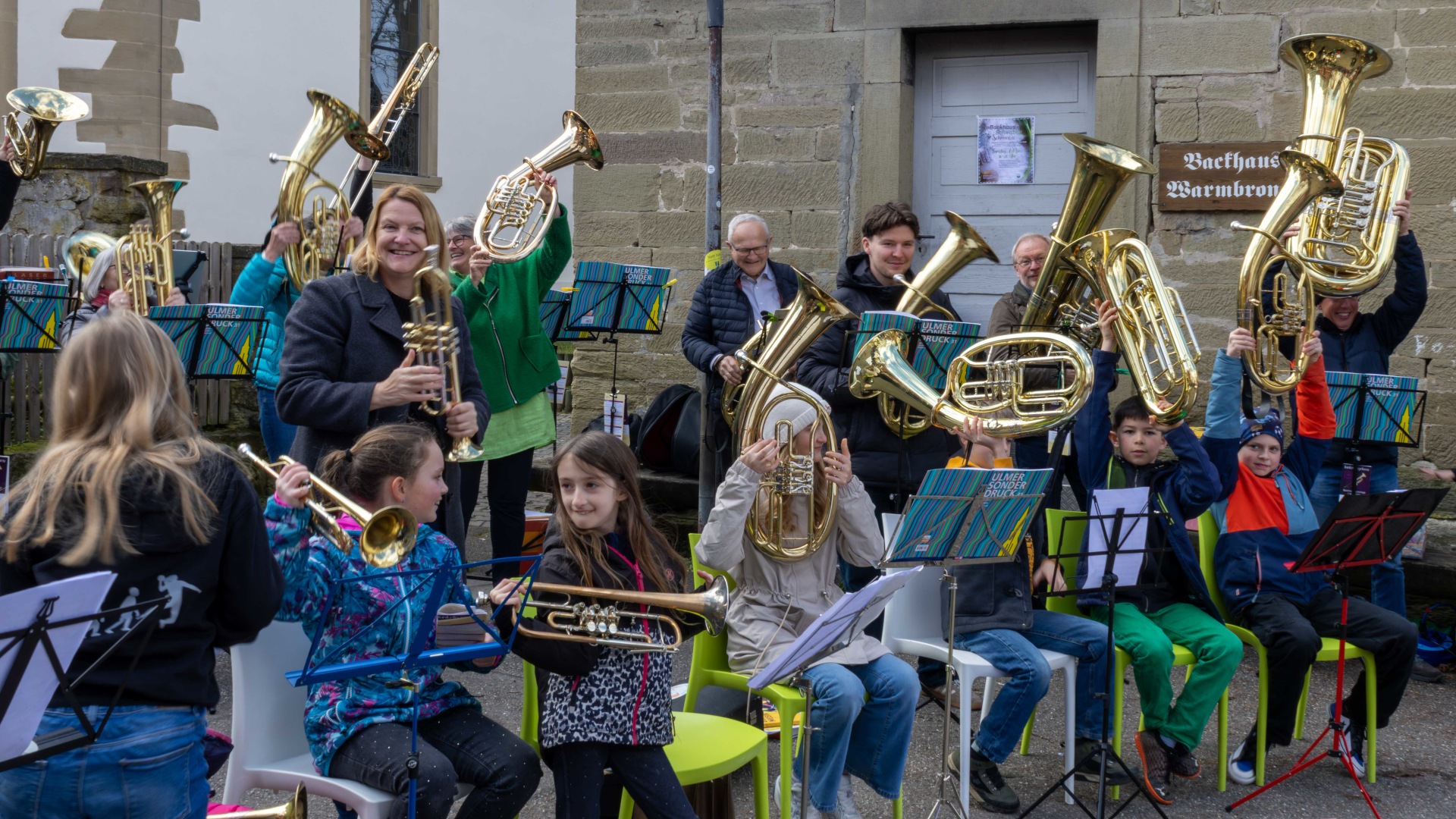 Gruß der Bläserinnen und Bläser nach dem Schlussblasen